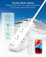 Cable de extensión de enchufe plano, tira de alimentación