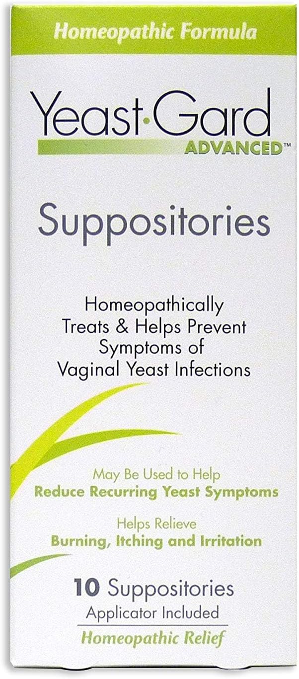 Supositorios homeopáticos avanzados de levadura-Gard 10 ea