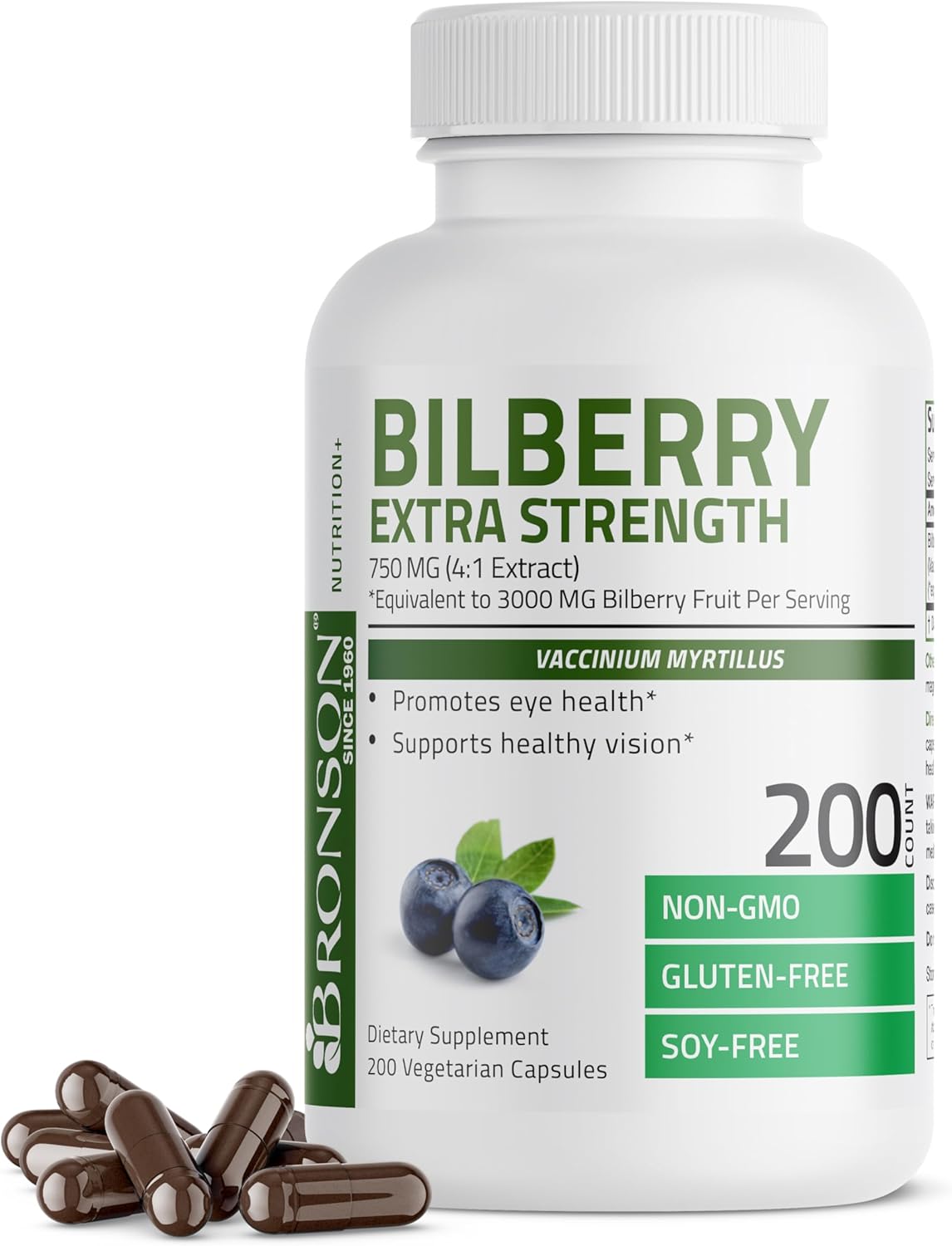 Suplemento Arándano Extra Strength 3000 mg  sin OMG 200 cáp