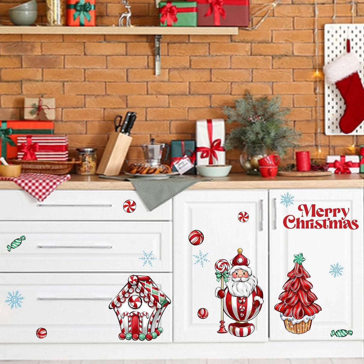 Pegatinas Navideñas Mfault, Decoración Fiesta Invierno 2025
