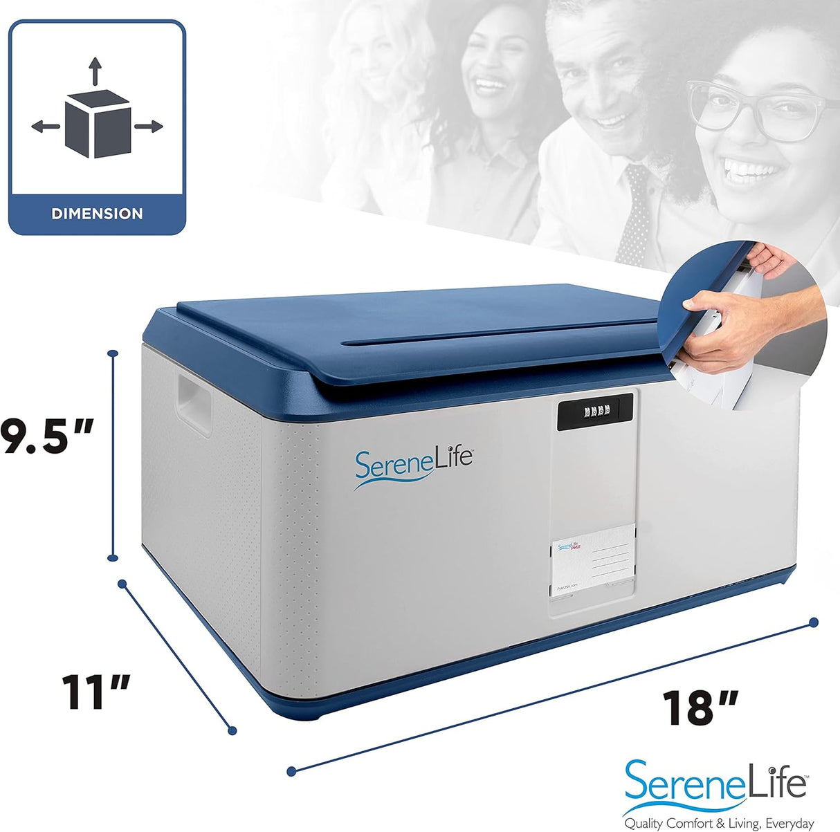 Contenedor de almacenamiento con bloqueo SereneLife ‎SLSBIN21
