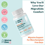 MigraKids Comfort | Suplemento para migraña infantil, 120 cápsulas