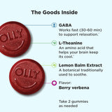 Suplemento OLLY Goodbye Stress Gummy GABA L-teanina 74 unidades