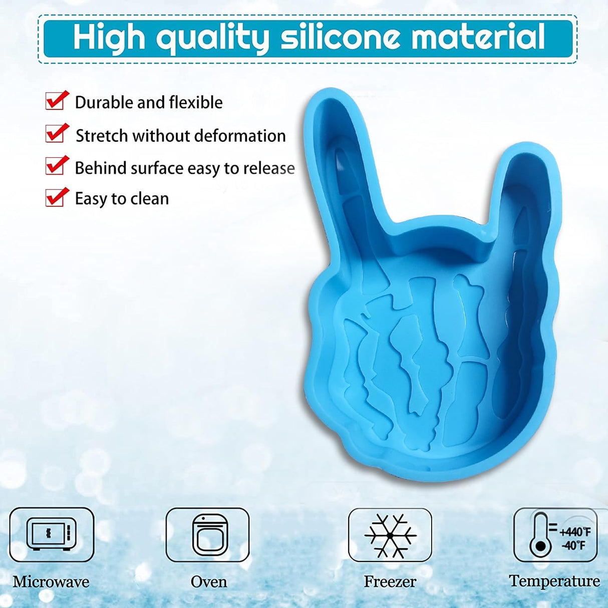 Moldes de Silicona Halloween para Freshies - Mano Esqueleto
