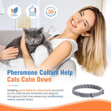 Paquete de 4 collares calmantes para gatos Pzlagia