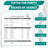 Suplemento de Chlorella, Spirulina, Musgo de Irlanda, Moringa y Clorofila, 180 cápsulas
