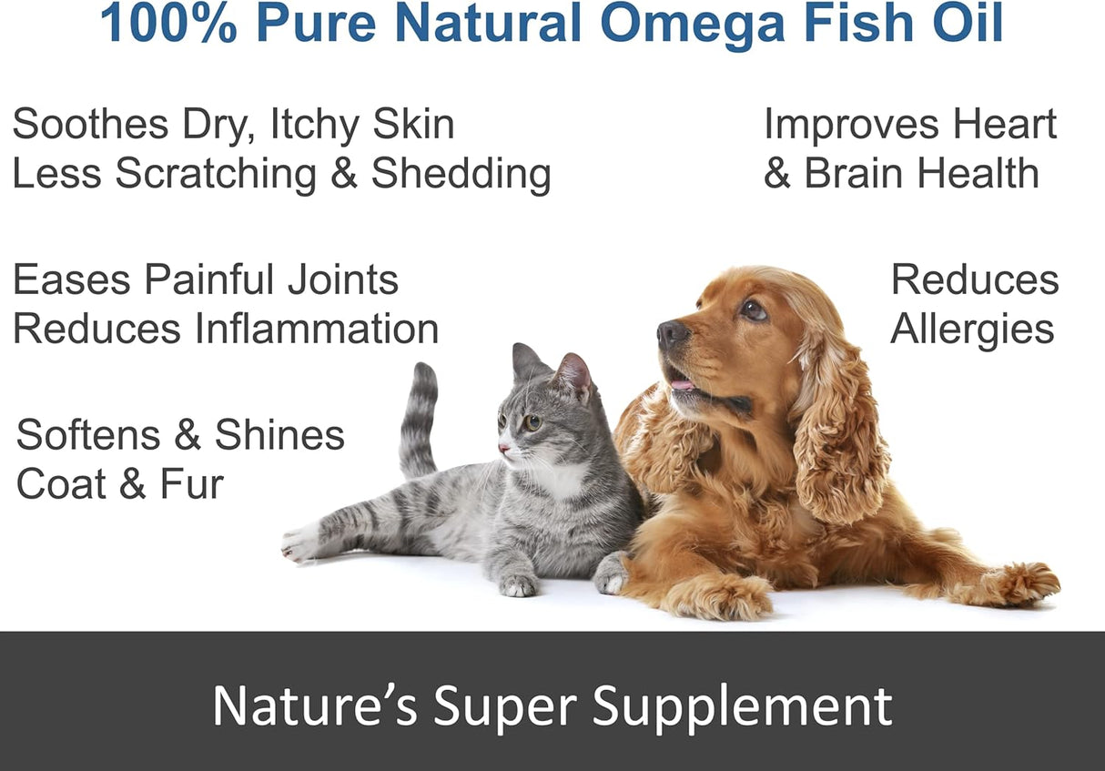 Suplemento Aceite de pescado  con omega 3 6 y 9 para gatos