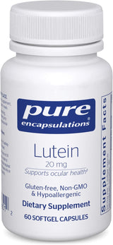 Suplementos Pure Encapsulations Luteína 20 mg función visual
