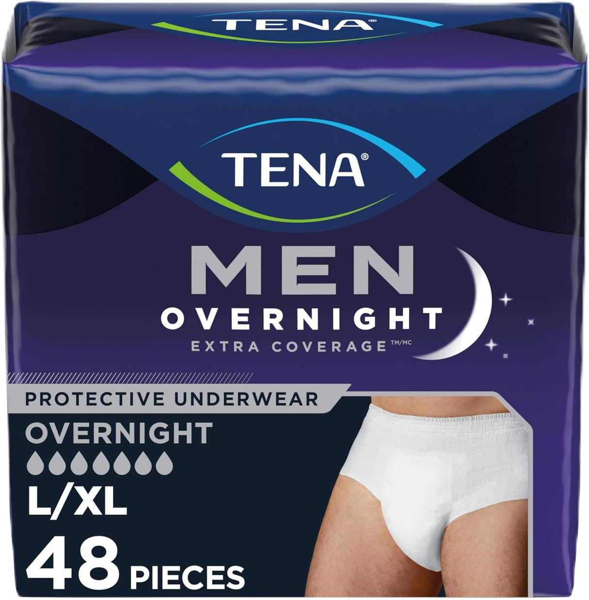Protección TENA Men Overnight Extra Coverage L/XL 48 ct
