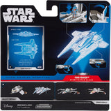 Fang Fighter Star Wars Micro Galaxy con figura de 1 pulgada