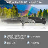 Cuchillo de bolsillo para hombre plegable multiherramienta