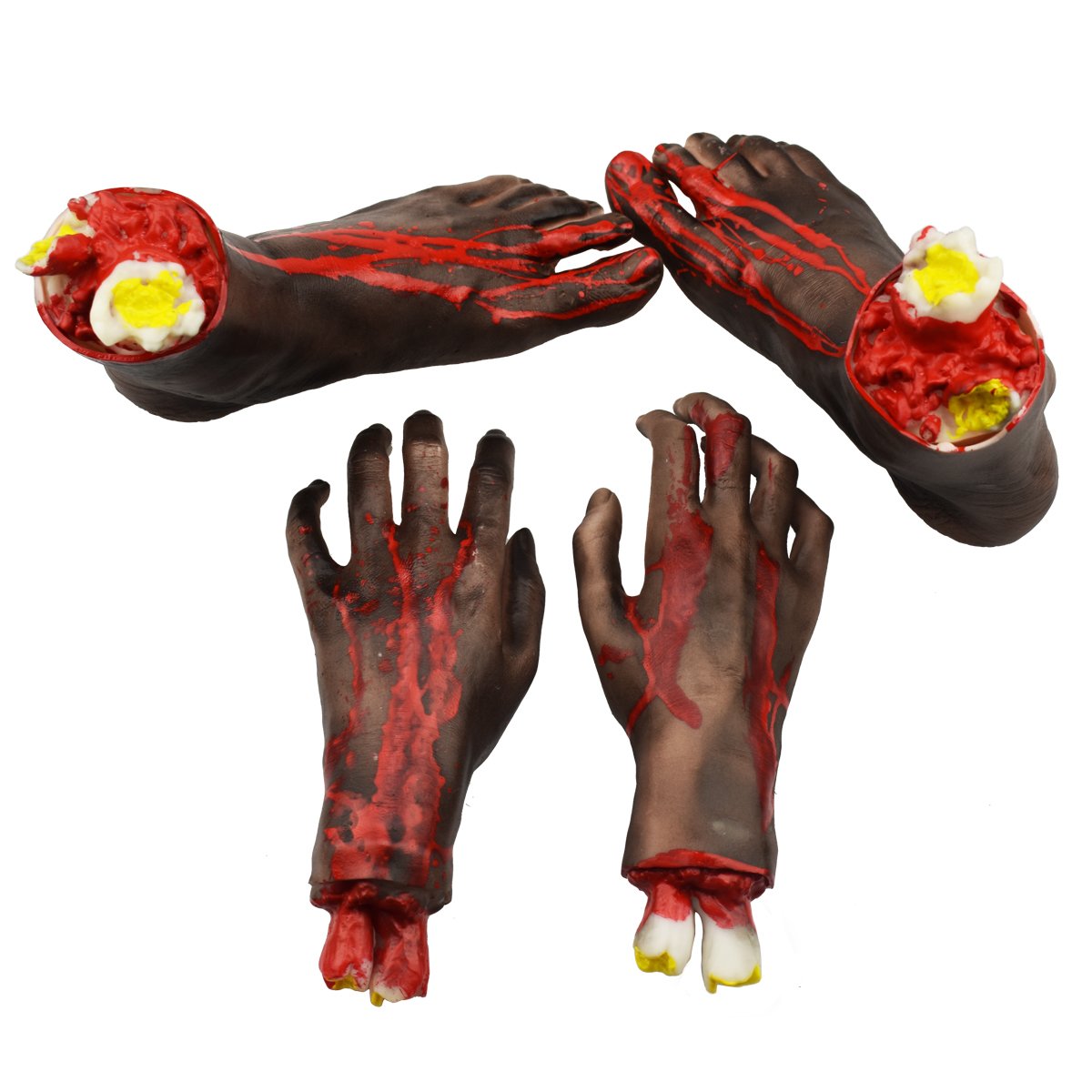 Juego de pies y manos de broma para decoración de Halloween