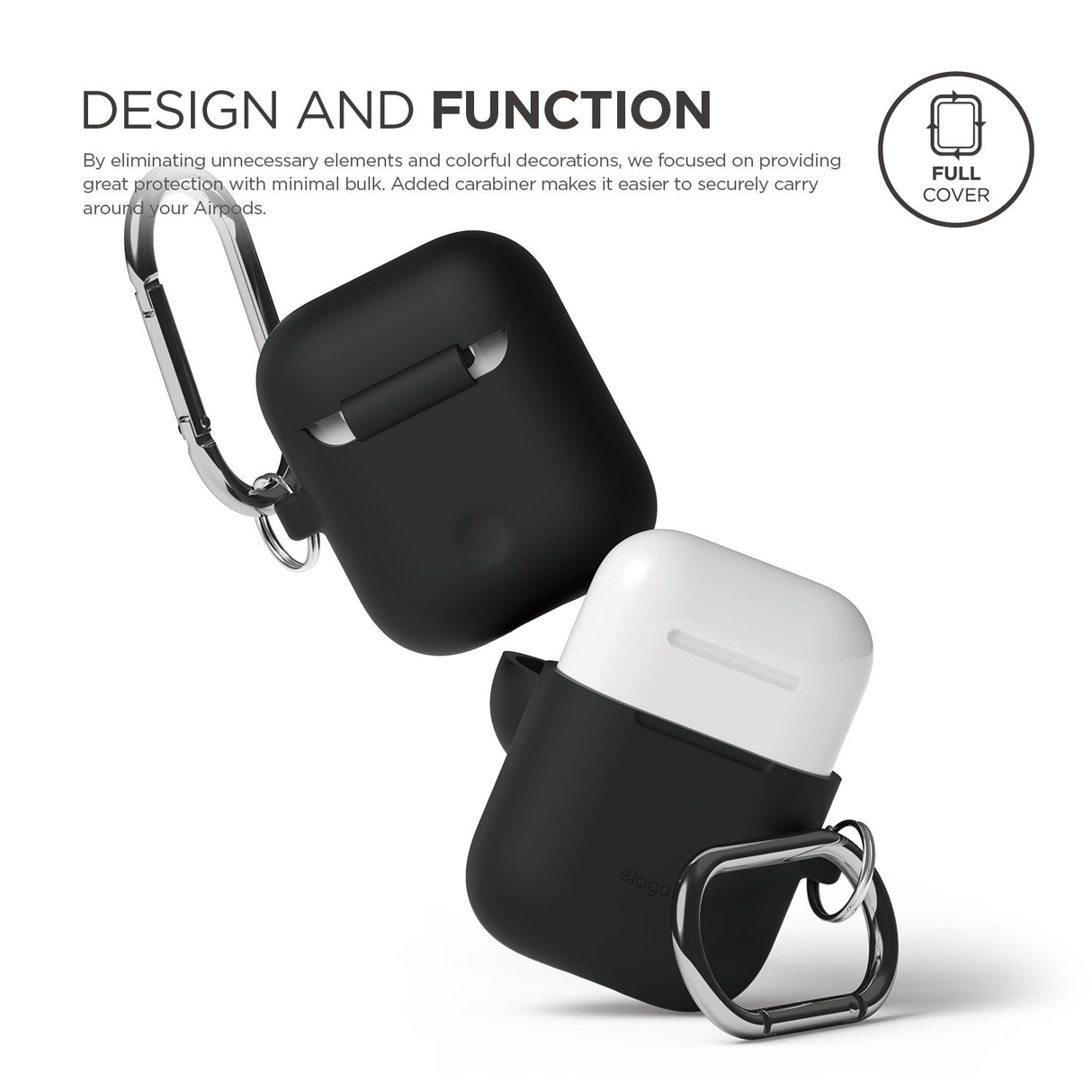 Estuche colgante AirPods [Negro]