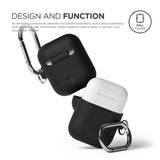 Estuche colgante AirPods [Negro]
