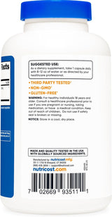 Suplemento Nutricost Extracto de raíz de jengibre 2,200 mg
