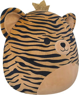 Peluche tigre marrón de 14 pulgadas con corona Squishmallows