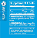 Suplemento antioxidante Zinc 50mg Apoya función inmunológica