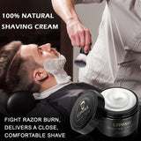 Kit de afeitado para hombres crema de afeitar de sándalo