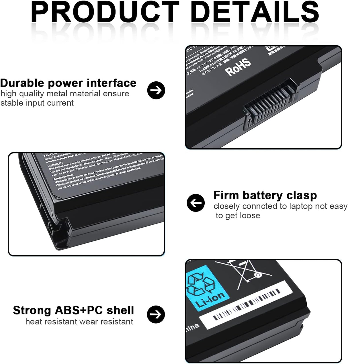 Batería de repuesto PA3817U-1BRS para Toshiba Satellite C655