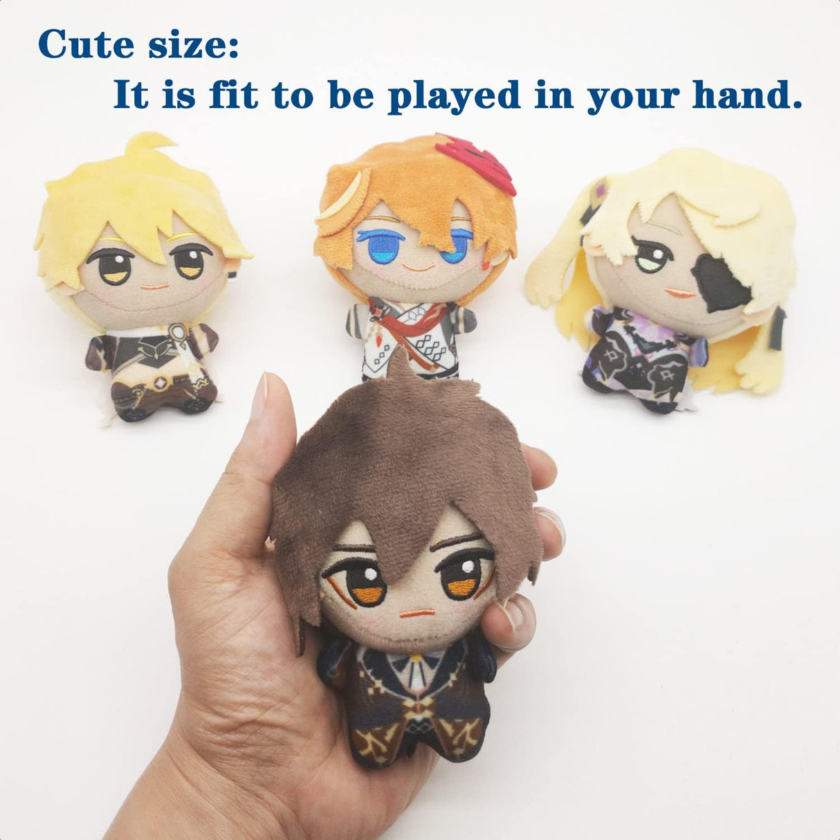 Peluches de tamaño pequeño de llavero Genshin Impact Figure