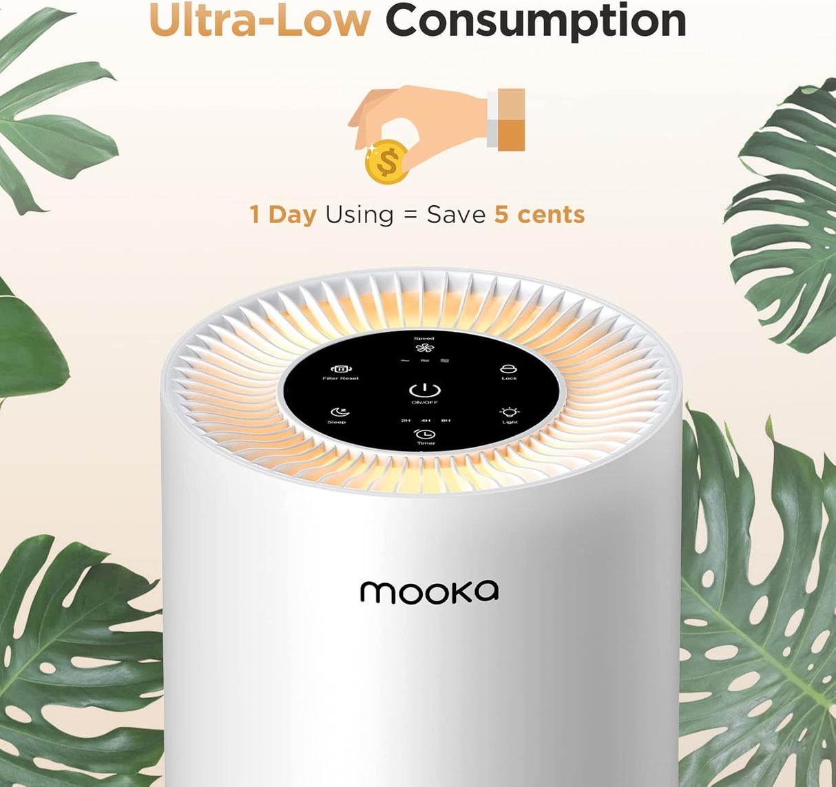 Purificador de aire de habitaciones grandes AP-S0610L MOOKA