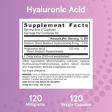 ácido hialurónico de Jarrow Formulas HYAL120