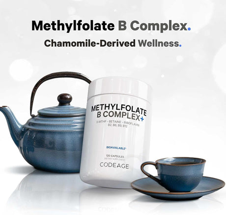 Suplemento Codeage Methylfolate B Complex 5 MTHF 120 Cáp