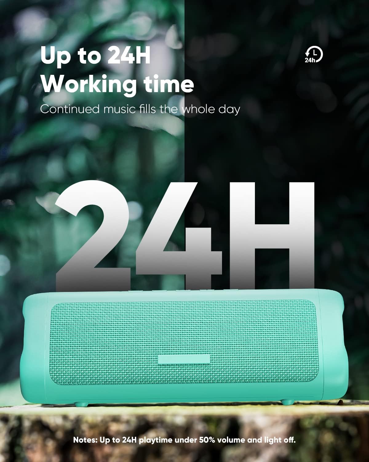 Altavoz Bluetooth con hasta 24 horas de reproducción