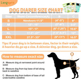 Langsprit - Pañales lavables perro cómodos con broches a presión