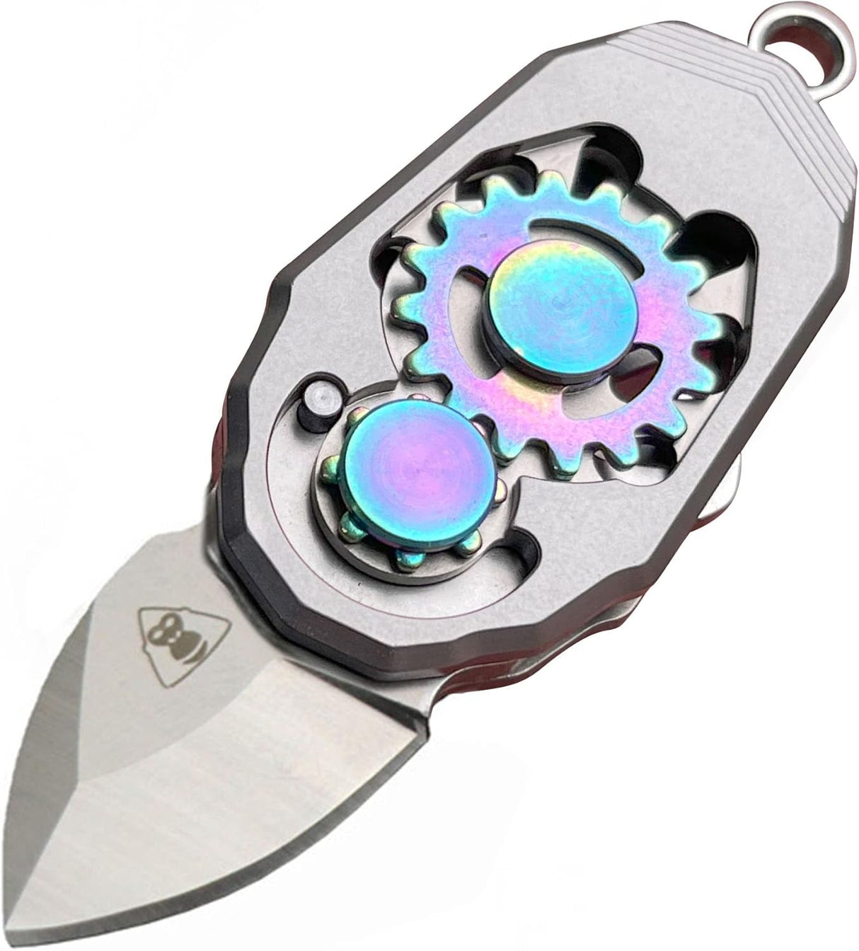 Cuchillo plegable de titanio EDC para viajes al aire libre