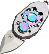 Cuchillo plegable de titanio EDC para viajes al aire libre