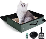Caja de arena portátil con tapa plegable a prueba de fugas