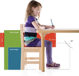 Mesa rectangular de madera para aula Guidecraft