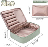 bolsa de viaje para cosméticos Queboom verde