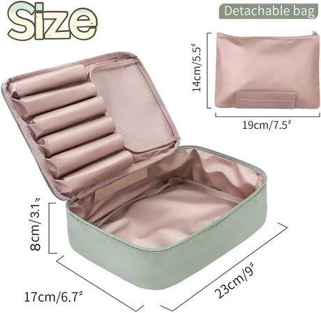 bolsa de viaje para cosméticos Queboom verde