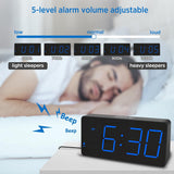 Reloj Despertador Digital con Números Grandes y Cargador USB
