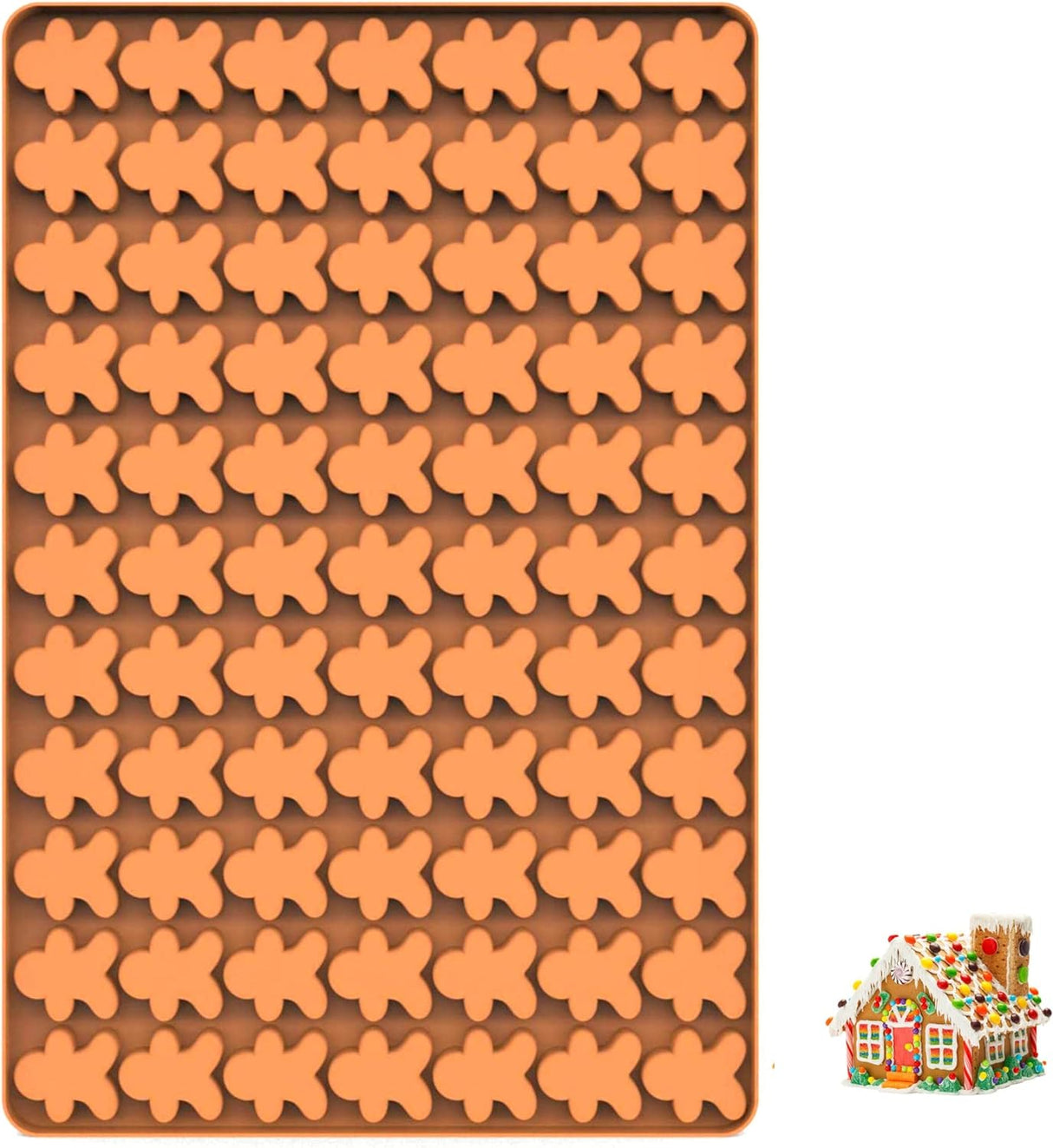 Moldes de Silicona Gingerbread Man - Premium, 6 Cavidades, 1PC