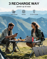 Estación de Energía Portátil 146Wh, 200W Pico, Solar 110V