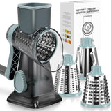 Keouke Rallador de Queso Manual con 3 Cuchillas Modelo GK