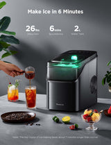 Máquina de Hielo GoveeLife, 26lbs/24h, Control por Voz, RGB