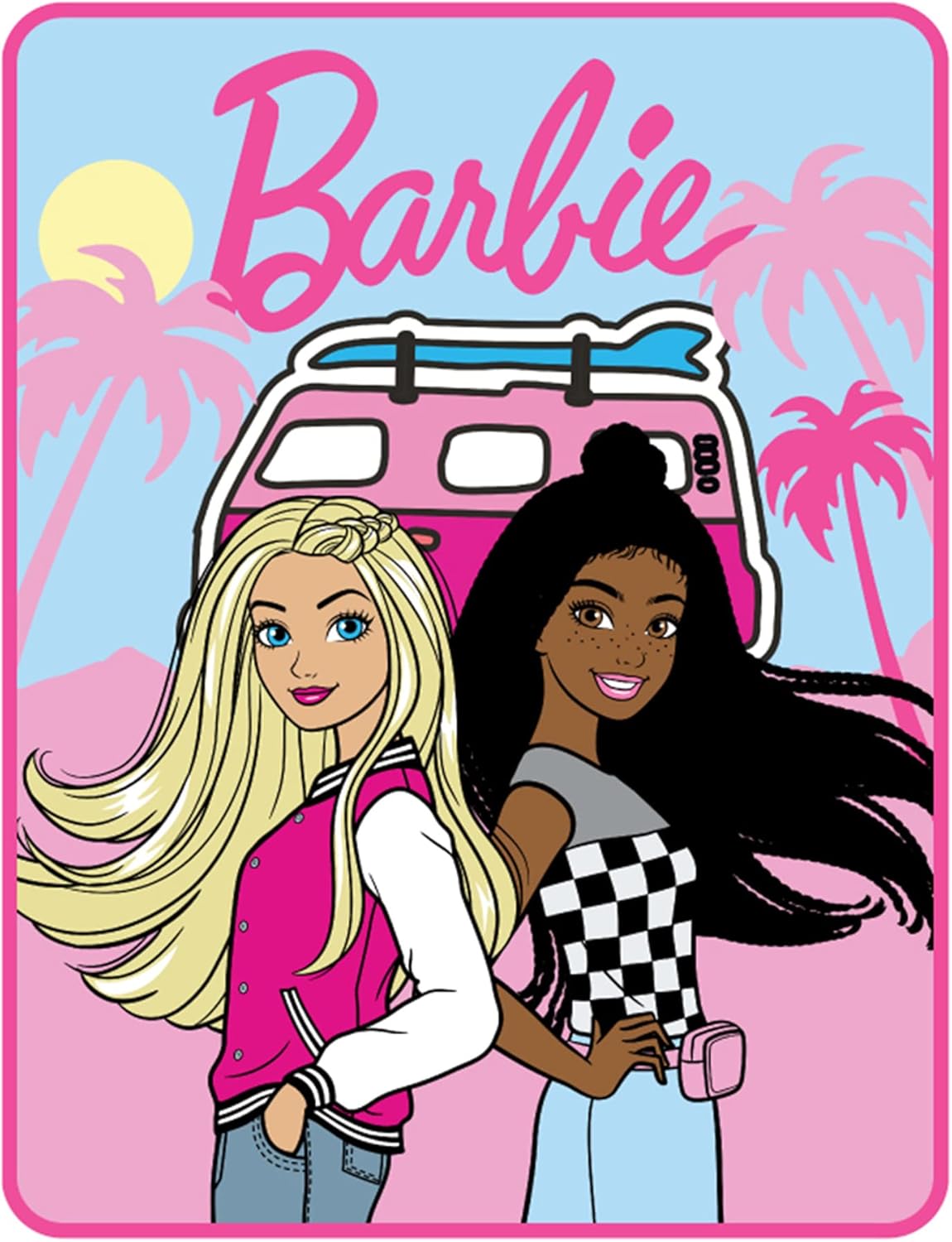 Manta de micro raschel súper suave Franco Kids Barbie 46x60