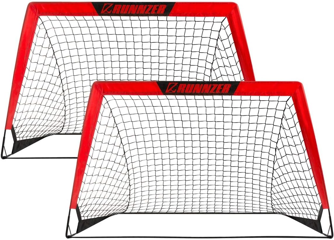 L RUNNZER Portería de fútbol para niños red de portería