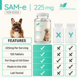 Sam-e para perros, S-adenosil-L-metionina, apoyo hepático 225 mg
