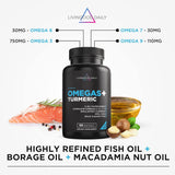Suplemento Omega 3 6 9 con Cúrcuma Livingood Daily 60 Softgels