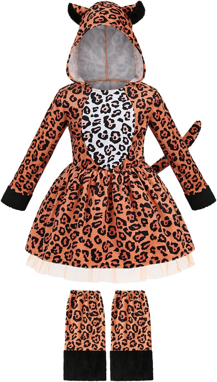 Disfraz de Leopardo para Niñas y Botas - Yolsun, Halloween