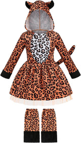 Disfraz de Leopardo para Niñas y Botas - Yolsun, Halloween