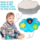 Elefante de peluche Aitbay, juguete musical para bebés 0-36 meses