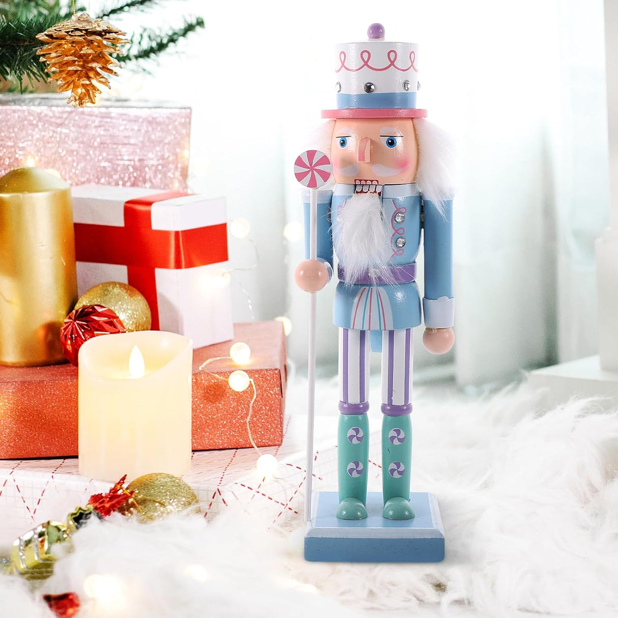 Adorno de Madera Soldado de Nuez para Navidad - Figuras Clásicas