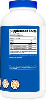 Cápsulas Blandas de Aceite de Pescado Omega 3 con EPA y DHA