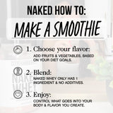 Proteína de Suero Naked Vanilla 1Lb, 3 Ingredientes Naturales